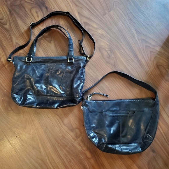 HOBO Handbags - 2 HOBO black leather purses